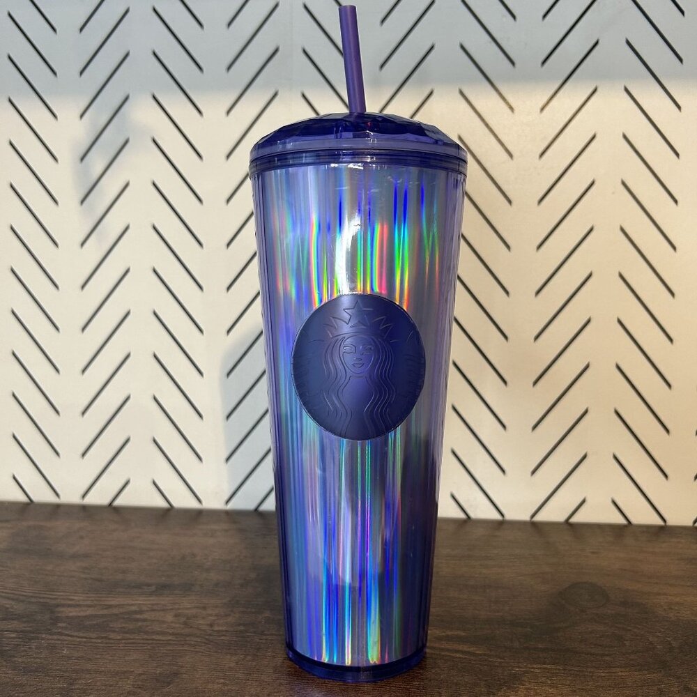 Starbucks 2022 Kaleidoscope Dome Venti Cup Cold Tumbler Wisteria Purple Summer